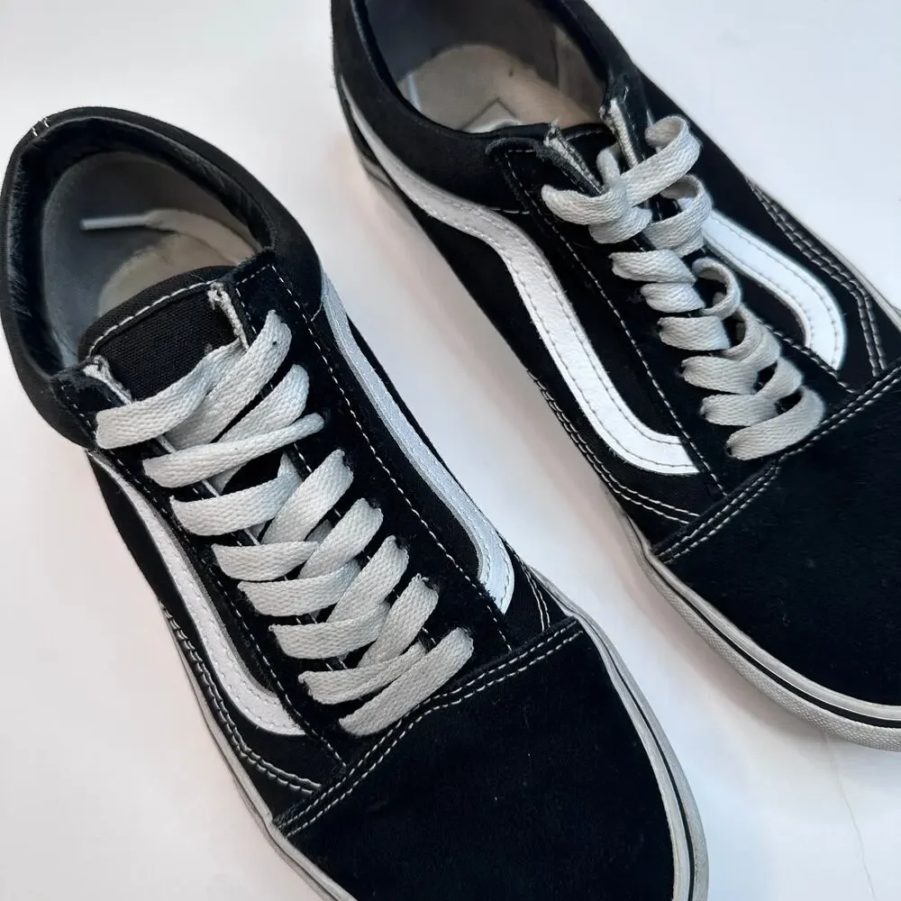 VANS Old Skool Black White Sneakers - Picture 3 of 6